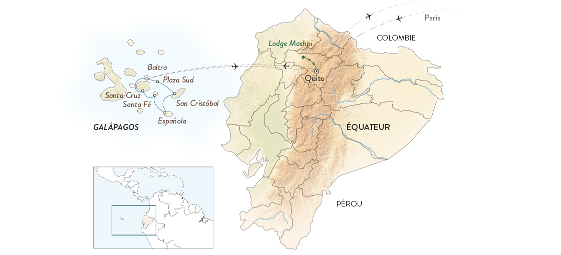 Explore l'Équateur et les Galápagos avec TMR Voyages pour des expériences authentiques et des aventures inoubliables.