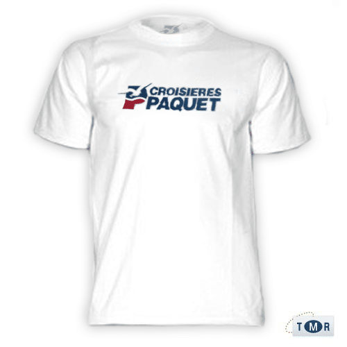 T-shirt représentant le logo de TMR Croisières, symbole de croisières de luxe et d'escapades exclusives.